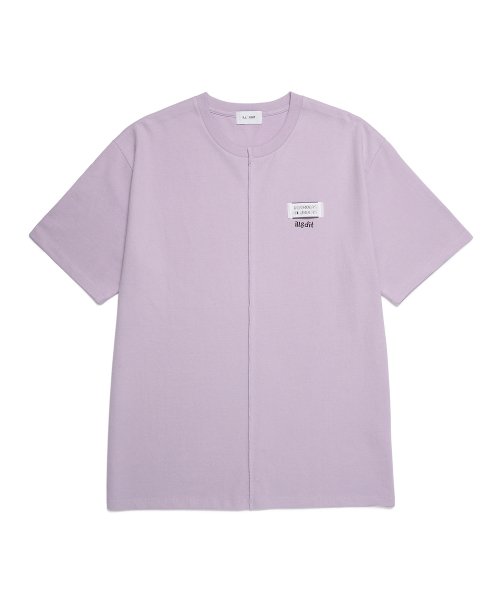 HALF CUTTING T-SHIRT LAVENDER