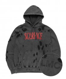 LMC X SCARFACE DESTROYED HOODIE black