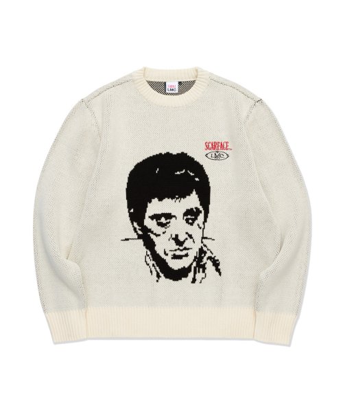 LMC X SCARFACE KNIT SWEATER - スウェット