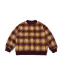 챔피온(CHAMPION) [ASIA] 여성 C로고 Check Flannel 스웨트셔츠 (NORMAL BROWN) CKTS1F870W2