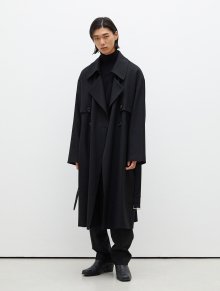 OVERSIZED TRENCH COAT (BLACK)