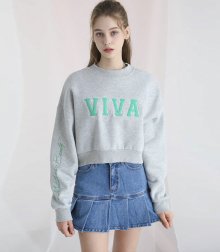 Viva crop Sweat-shirt Melange