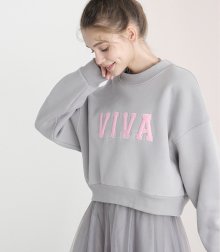 Viva crop Sweat-shirt Lightgrey