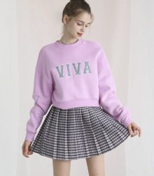 Viva crop Sweat-shirt Babypink