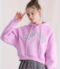 Luna Crop Hoodie Babypink