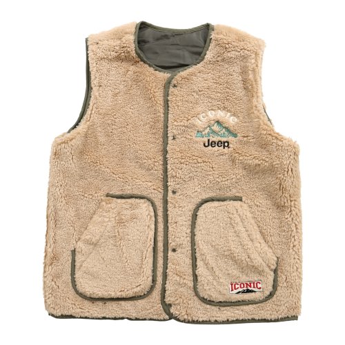 지프(JEEP) Reversible Fleece Vest (JM4JPU621BE) - 169,000 | 무신사 