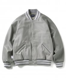 Raglan Varsity Jacket Grey