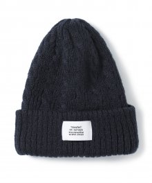 Cable Beanie Navy