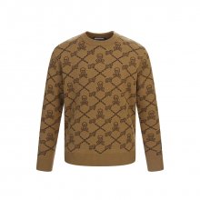 M QUILT PATTERN PULL OVER KNIT
