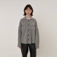 Two pocket shirt knit grey