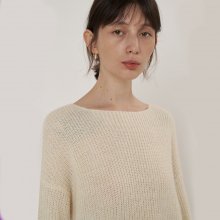 Coco solid knit top ivory