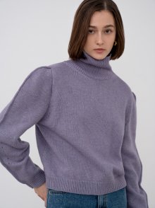 Cashmere blended wool turtle neck knit [2color]