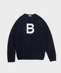 블랭크룸(BLANK ROOM) 알파벳 스웨터 B