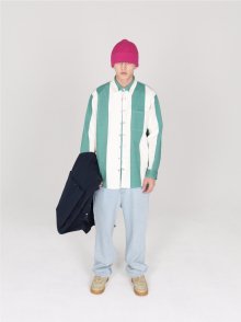 Bold stripe jacket_Green