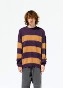 에이트디비젼(8DIVISION) Alpaca Border Sweater (Purple)