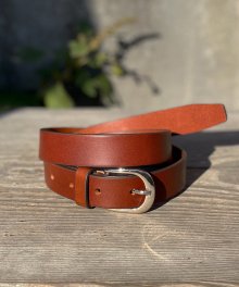 Classic cowhide belt in Brown