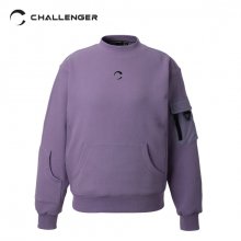 Kangaroo Pocket Crew Neck Sweatshirt(Women)