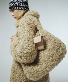 POCKET FLUFFY SHEARLING BAG KA [BEIGE]