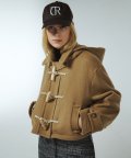 HOODED SHORT DUFFLE COAT KA [CAMEL]