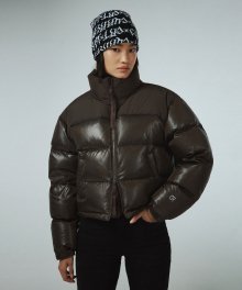 SHORT PUFFER JACKET KA [BROWN]