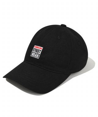 비전스트릿웨어(VISION STREETWEAR) VSW Square-Logo Ball Cap Black 상품 이미지