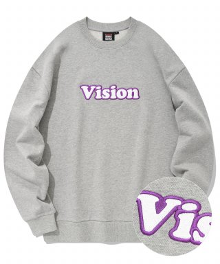 비전스트릿웨어(VISION STREETWEAR) VSW N-Logo Crewneck Gray 상품 이미지