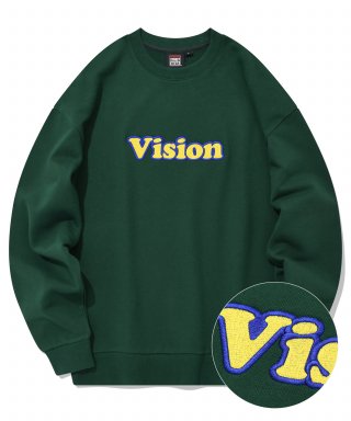 비전스트릿웨어(VISION STREETWEAR) VSW N-Logo Crewneck Green 상품 이미지