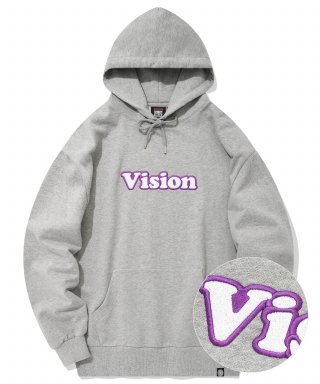 비전스트릿웨어(VISION STREETWEAR) VSW N-Logo Hoodie Gray 상품 이미지