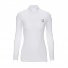 HEART LOGO MOCK NECK SLIM INNER TOP_White