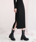 어반드레스(AVANDRESS) golgi banding slit skirt BLACK
