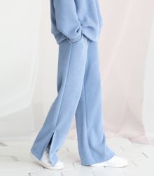 Golgi Wide slit pants SKYBLUE