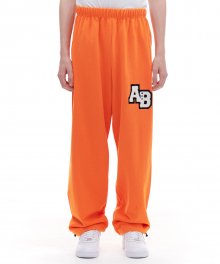 AB BOUCLE SWEAT PANTS (ORANGE)