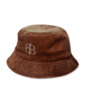 뱉매스(BETMASS) REVERSE B VELOUR BUCKET HAT (BROWN) 리버스비 벨로아 버킷햇 (브라운)
