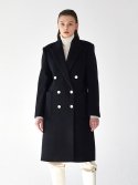 코제트(KOZETT) Wool Classic Double Coat - Black