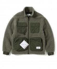 GORE-TEX INFINIUM™ Utility Fleece Jacket Olive Grey