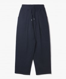 Deep One Tuck Sweat Pants [Navy]