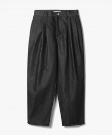 Clean Denim 4 Pleats Pants [Black]