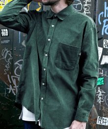Corduroy Loose.Fit Shirts (Deep.Green)