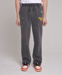 [unisex] pigment paint pants (dark grey)