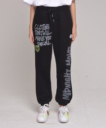 [unisex] spray pants (black)