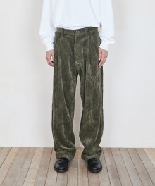 DYED CORDUROY TROUSER (KHAKI)