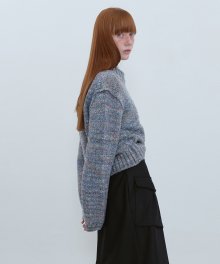 Amanda Multi Yarn Pull-over Knit_Blue