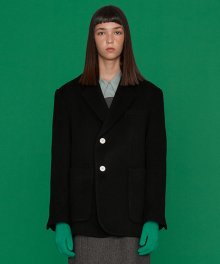 Mia 2-Button wool jacket_Black