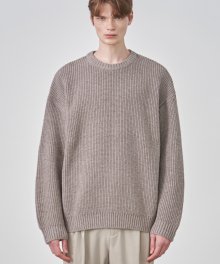 HACHI BULKY ROUND KNIT [WOOD BROWN]