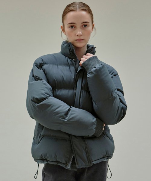 MUSINSA NICK&NICOLE USEFUL OVER SHORT PADDING_BLUE GRAY