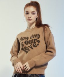 OW LOVE KNIT(BROWN)
