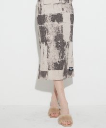OW PENCIL SKIRT(BROWN)