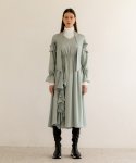 모던에이블(MODERNABLE) 러플 포인트 맥시 드레스 - GREEN