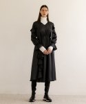 모던에이블(MODERNABLE) 러플 포인트 맥시 드레스 - CHARCOAL BLACK