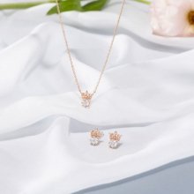 PETIT TIARA 목걸이+귀걸이 세트 (SET-J0-1092)